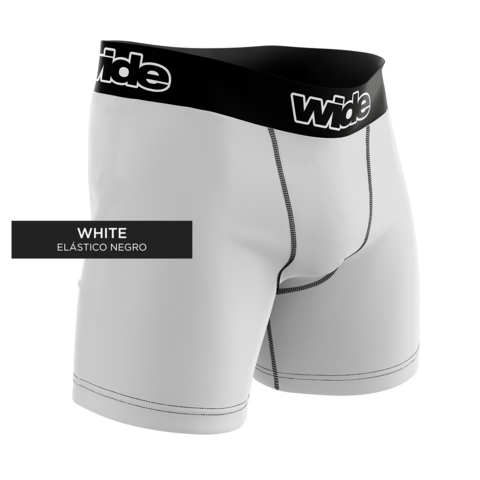 Basic Boxer White - Elástico Negro