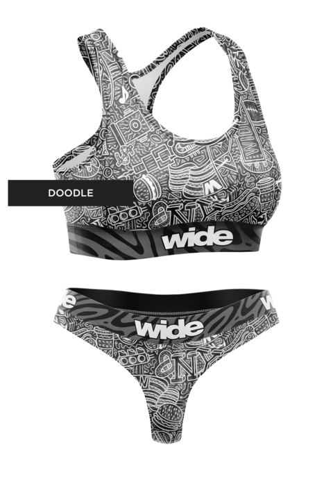 Conjunto 1 Top + 1 Pantie "Doodle" | Nueva Colección Smile