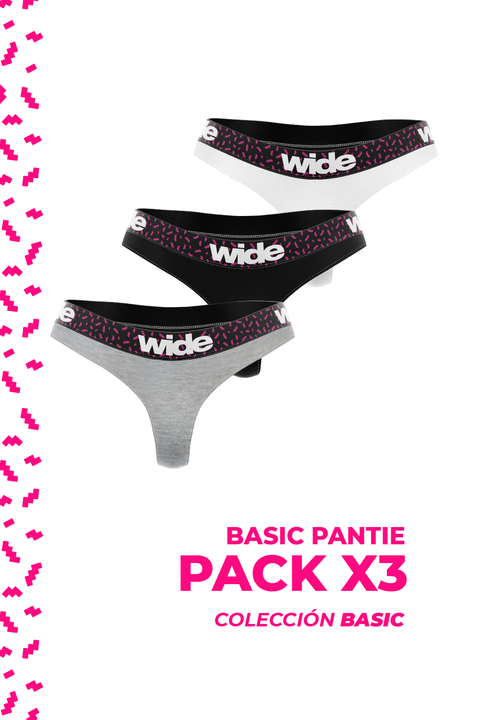Basic Pantie Pack x3 | Promo Lanzamiento!