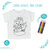 Camiseta Infantil Para Colorir Sereia com Nome