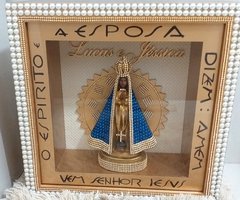 Nicho Iluminado Nossa Senhora Aparecida com imagem - Personalizado com Nome - Mandaluhz - Artigos de Luxo