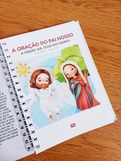 Kit - Bíblia Infantil Personalizada Com Nome + Livro Meu Batismo + Livro de Orações Mandaluhz - Divino Espírito Santo - loja online