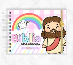 Bíblia Infantil Personalizada Com Nome Mandaluhz - Modelo 4