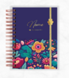 Planner Slim 2024 Luxo Colorido Personalizado Com Nome - Capa 03