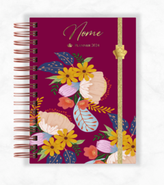 Planner Slim 2024 Luxo Colorido Personalizado Com Nome - Capa 06