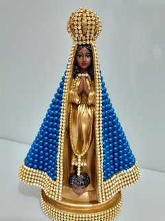 Nossa Senhora Aparecida com pérolas - 22cm - comprar online