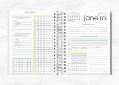 Imagem do Planner Slim 2024 Luxo Colorido Personalizado Com Nome - Capa 05