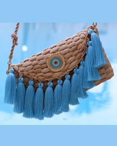 BOLSA CRETA OLHO GREGO AZUL BEBE - comprar online