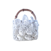 BOLSA BABY CROCHET FLOWER WHITE