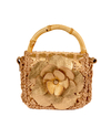 BOLSA BABY FLOWER GOLD