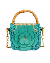 BOLSA BABY FLOWER TURQUESA