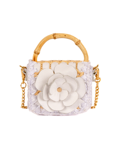 BOLSA BABY FLOWER WHITE