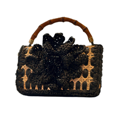 CLUTCH SIENA FLEUR BLACK