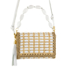 BOLSA CLUTCH SIENA LEATHER WHITE