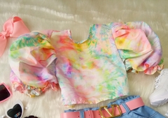 Cropped Bruna tiedye