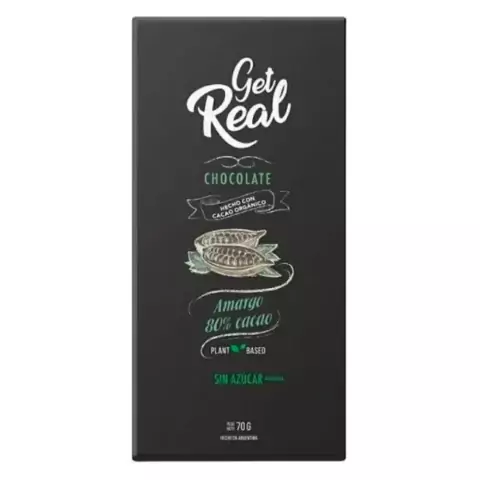 Chocolate Get Real 80 % 70gr