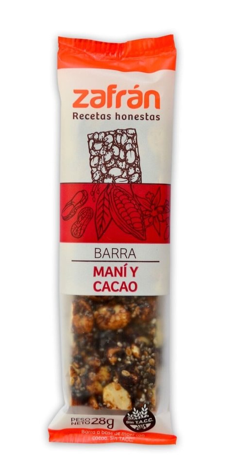 Barrita Zafrán maní y cacao