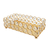 Bandeja dourada Porta objetos Decoração Retangular Gold Luxo