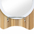 Espelho com Led Redondo para bancada Base de madeira na internet