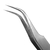 Extensão de cílios fio a fio Pinça Curva prata Navina PT-4 na internet