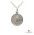 Medalla María Auxiliadora - Plata 925 Blanca - Grabado - 18mm - comprar online