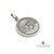 Medalla Papa Francisco - Plata 925 envejecida - 14mm - comprar online