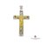 Cruz Con Cristo Dorado - Acero Quirúrgico - 40mm en internet