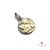 Medalla Ángel Rafael - Plata 925 Y Oro 18k - 12mm - comprar online