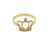 Anillo Motivo Corona - Oro 18k - Engarces Cubic Circonio - comprar online