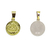 Medalla Bautismo - Plata con frente de oro 18k - 16mm