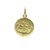 Medalla De Bautismo - Oro 18k - 16mm -
