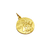 Medalla San Benito con escalera - Doble Faz - Plaqué oro 21k - 18mm