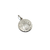 Medalla San Benito con escalera - Doble Faz - Plata blanca 925 - 18mm - comprar online