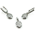 Conjunto FRESIA de Aros y Colgante PLATA 925 Micro Crystals - comprar online