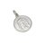 Medalla Santo Rostro de Jesús - Doble Faz - Plata blanca 925 - 18mm - comprar online