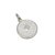 Medalla Santo Rostro de Jesús - Doble Faz - Plata blanca 925 - 18mm en internet