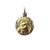 Medalla Ecce Homo Cristo - Plata 925 Y Oro 18k - 16mm