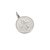 Medalla San Cristóbal - Plata blanca 925 - 20mm - comprar online