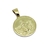 Medalla San Cristóbal - Plata con frente en oro 18k - 20mm - comprar online