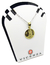 Medalla Escapulario Virgen del Carmen - Plata con frente en oro 18k - 18mm - doble faz - tienda online