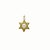 Medalla Estrella De David - Plata Y Oro - 16mm