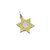 Medalla Estrella De David - Plata Y Oro - 16mm - comprar online