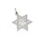 Medalla Estrella De David - Plata Blanca 925 - 20mm - comprar online