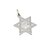 Medalla Estrella De David - Plata Blanca 925 - 24mm - comprar online