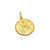 Medalla San Juan Bautista - Plaqué Oro 21k - 22mm
