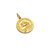Medalla Signo del Zodíaco - Leo - Plaqué Oro 21k - 22mm