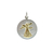 Medalla Virgen de Loreto - Plata Y Oro - 24mm