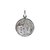 Medalla Virgen De Lourdes - Plata 925 Blanca con filete - 18mm