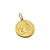 Medalla Virgen de Lourdes - Plaqué Oro 21k - 22mm