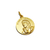 Medalla Madre Teresa de Calcuta - Plaqué Oro 21k - 22mm